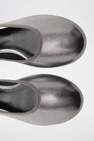 Ballerines métallisées - Argenté