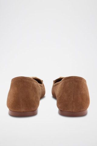 Ballerines cuir maillons - Marron