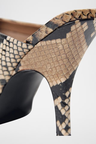 Mules à talons - Beige