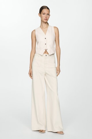 Gilet sans manches - Ecru