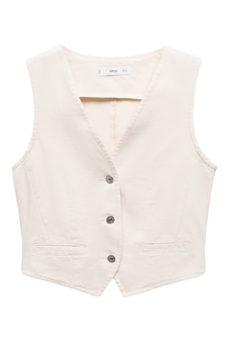 Gilet sans manches - Ecru