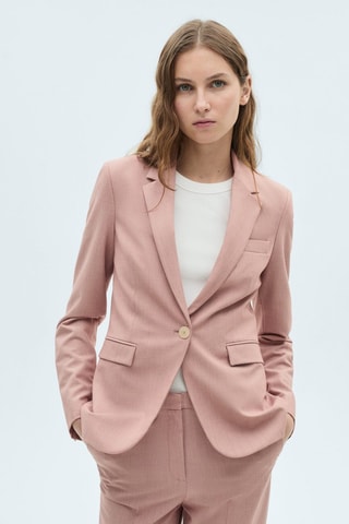 Pantalon droit costume - Rose