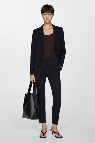 Pantalon 7/8 straight - Bleu marine