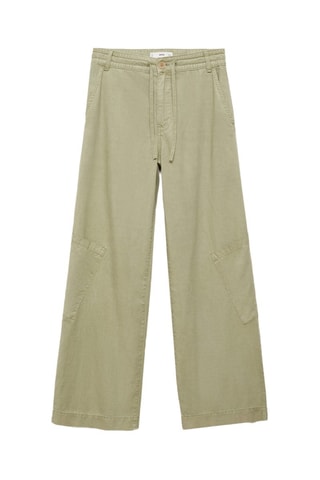 Pantalon Lyocell cordon de serrage - Kaki