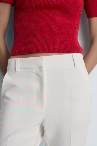 Pantalon droit pinces - Blanc