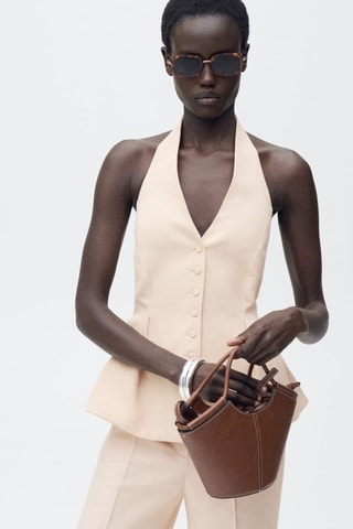 Pantalon droit costume - Nude