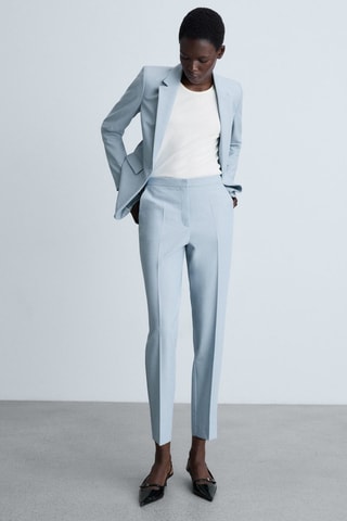 Pantalon droit costume - Bleu clair