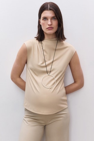 Top de grossesse - Sable