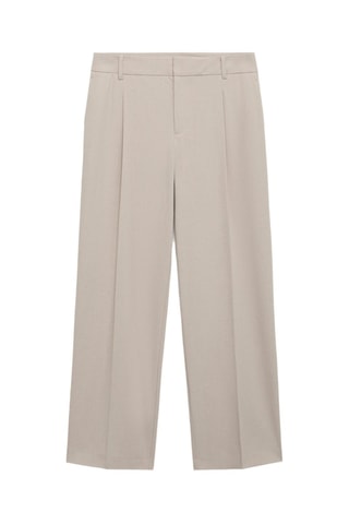 Pantalon droit pinces - Beige