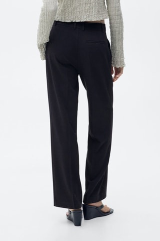 Pantalon droit pinces - Bleu marine