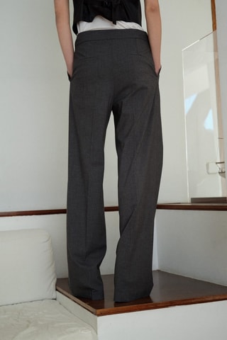 Pantalon de tailleur droit - Gris