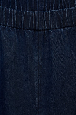 Pantalon lyocell palazzo grossesse - Bleu marine