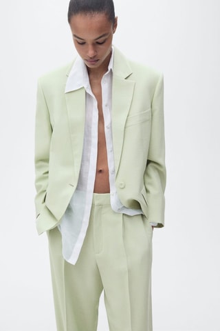 Pantalon de tailleur droit - Vert