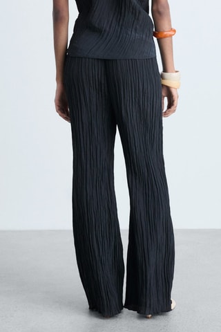 Pantalon droit plissé - Bleu