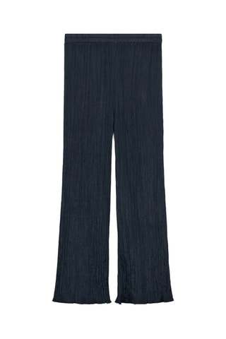 Pantalon droit plissé - Bleu