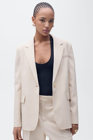 Pantalon de costume straight - Nude