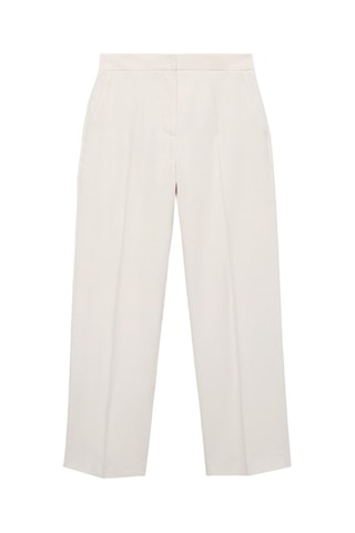 Pantalon droit costume - Ecru