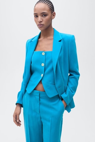 Pantalon droit costume - Bleu