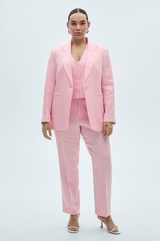 Pantalon de costume lin - Rose