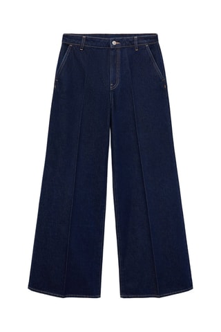 Jeans met wide legs - Blauw