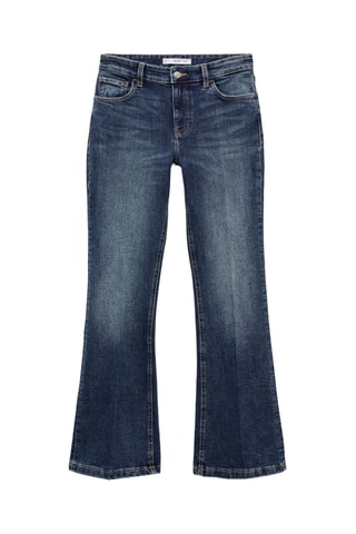 Jeans flare taille basse - Bleu foncé