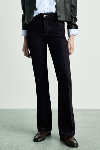 Jean flare rinse wash - Bleu