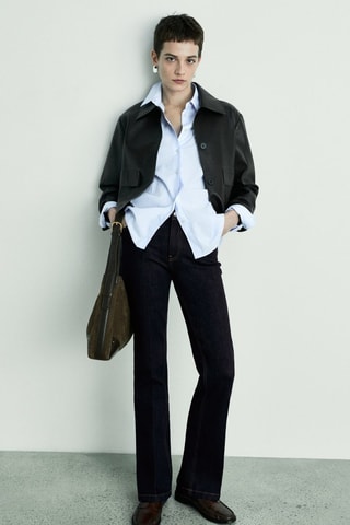 Jean flare rinse wash - Bleu