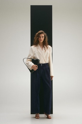 Jean wideleg pinces rinse wash - Bleu