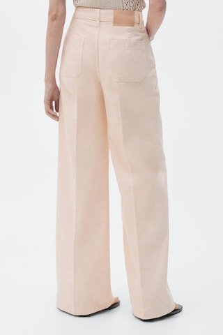 Jean wideleg taille haute - Rose