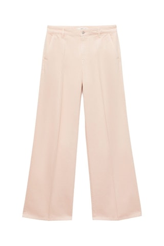 Jean wideleg taille haute - Rose