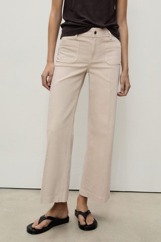 Jean wideleg poches - Sable