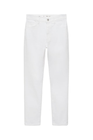 Jean Claudia slim crop - Blanc
