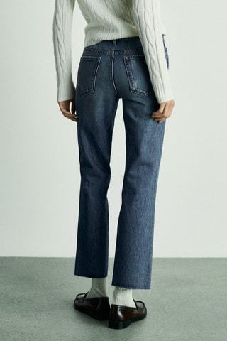 Jean Blanca droit crop - Bleu marine