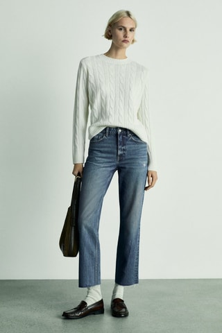 Jean Blanca droit crop - Bleu marine
