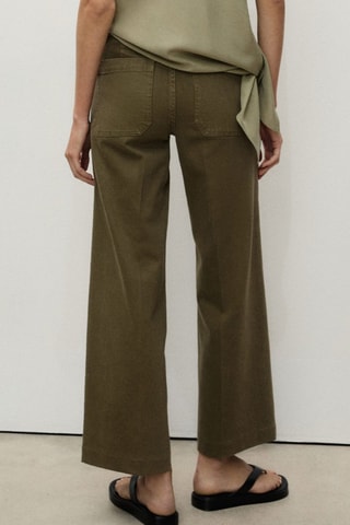 Jean wideleg poches - Kaki