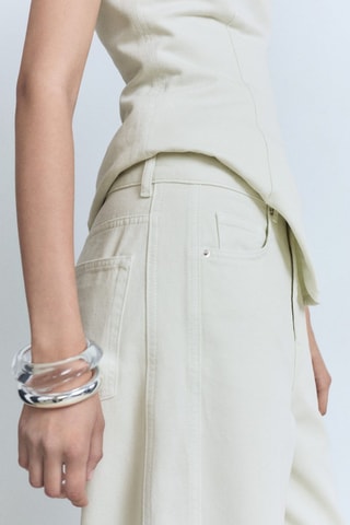 Jean wideleg taille normale - Vert