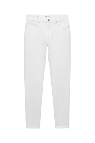 Jean skinny taille normale - Blanc