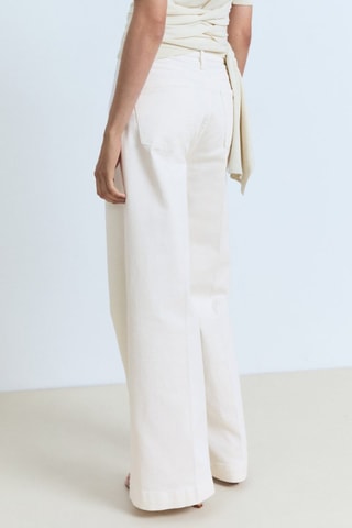 Jean wideleg taille haute - Blanc