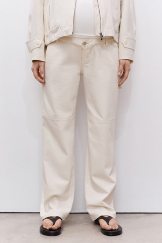 Jean de grossesse wideleg - Ecru