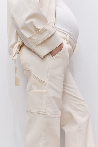 Jean de grossesse wideleg - Ecru