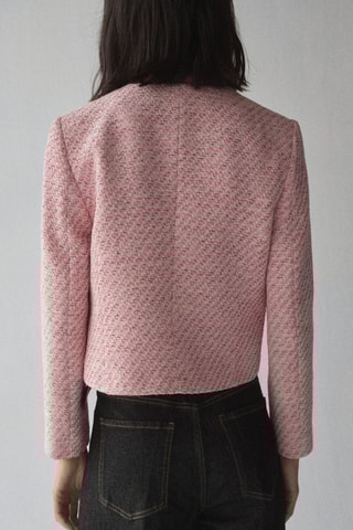 Veste tweed cintréeVeste tweed cintrée - Rose