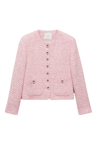 Veste tweed cintréeVeste tweed cintrée - Rose