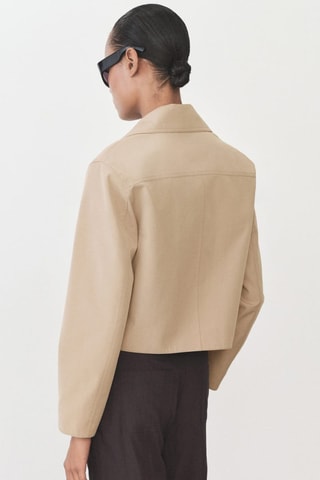 Veste en coton poches - Kaki