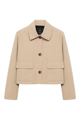 Veste en coton poches - Kaki