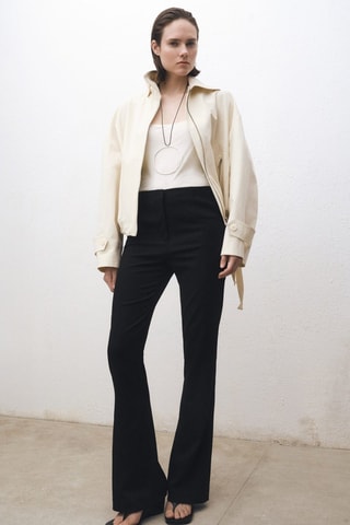 Top soie bretelles fines - Ecru