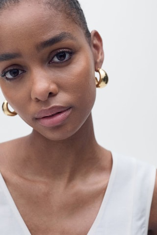 Haut péplum lin mélangé - Ecru