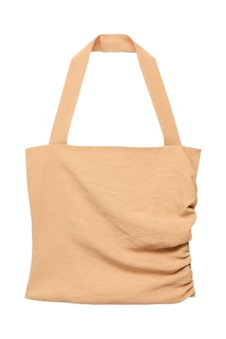 Top lyocell détail froncé - Nude