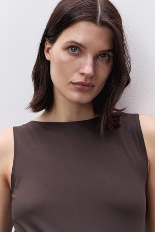 Hauts froncés prémaman - Chocolat