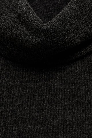 Robe drapée col roulé - Gris