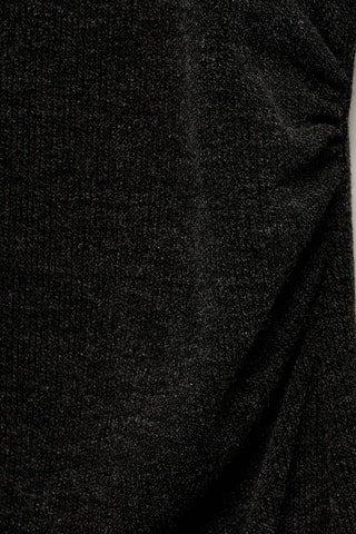 Robe drapée col roulé - Gris